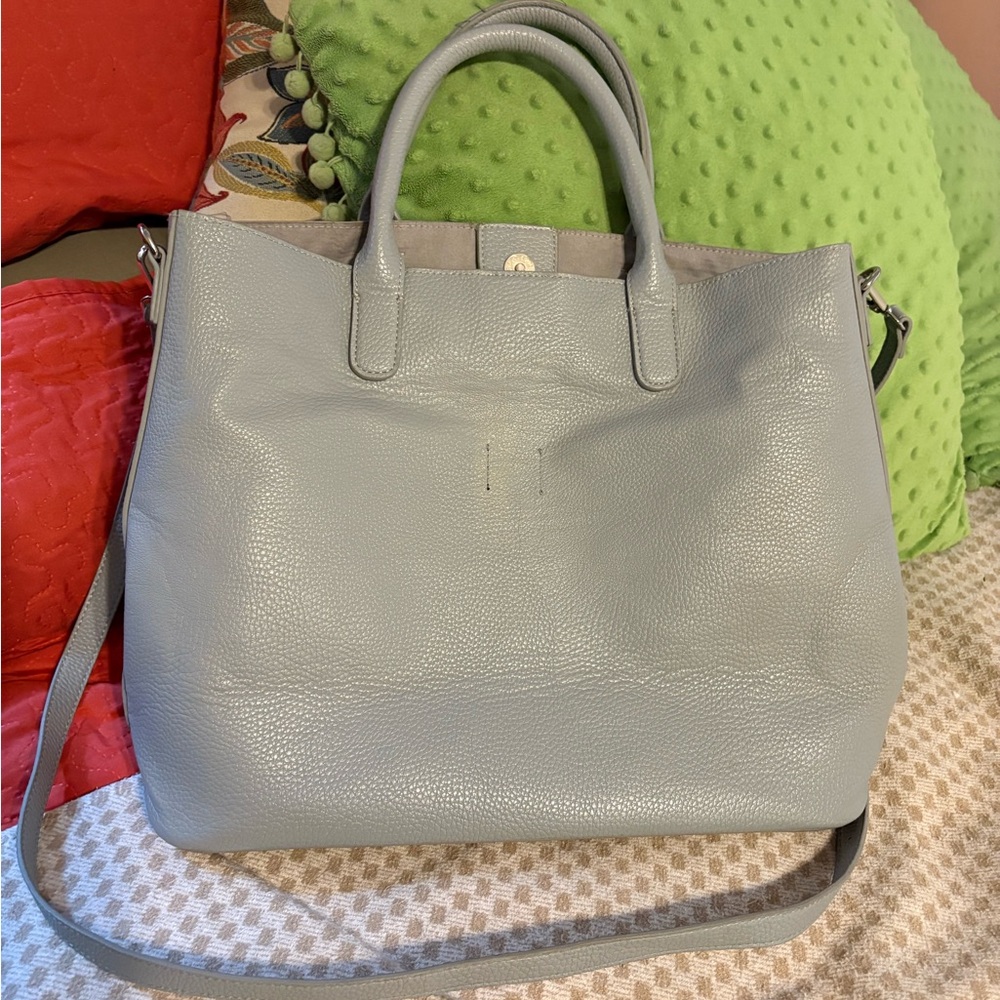 Ellos Light Gray Tote Bag
